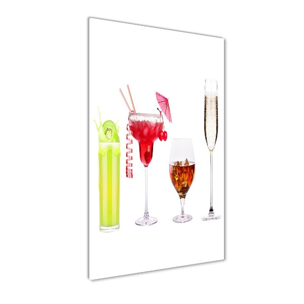 Bild auf Acrylglas vertikal Farbenfrohe Cocktails