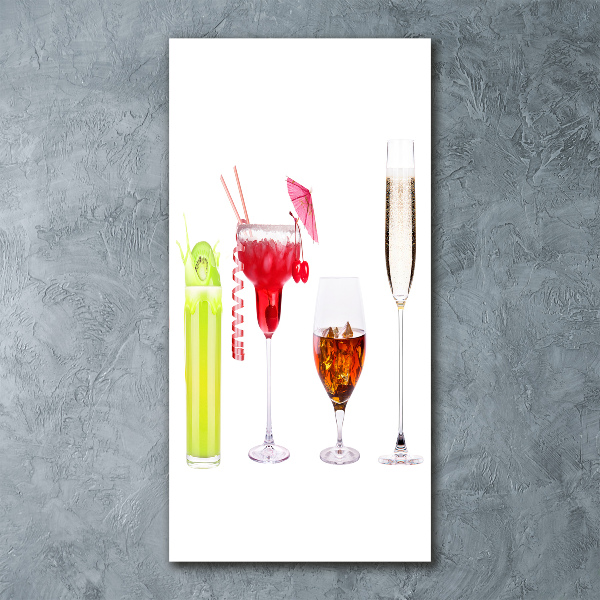 Bild auf Acrylglas vertikal Farbenfrohe Cocktails