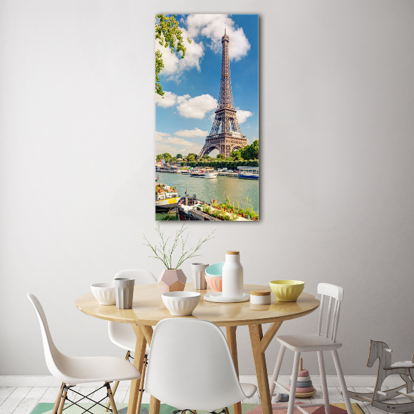 Modernes Acrylbild vertikal Eiffelturm Paris