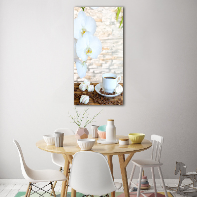 Acrylbild vertikal Eine Tasse Kaffee