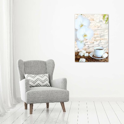 Acrylbild vertikal Eine Tasse Kaffee