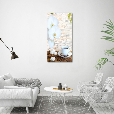 Acrylbild vertikal Eine Tasse Kaffee