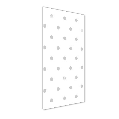 Acrylbild vertikal Punkte und Herzen