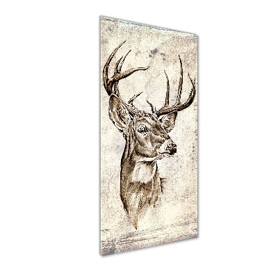 Bild auf Acrylglas vertikal Reh