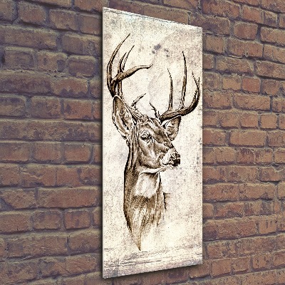 Bild auf Acrylglas vertikal Reh