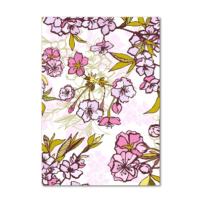 Bild auf Acrylglas vertikal Kirschblüten