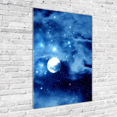 Bild auf Acrylglas vertikal Vollmond