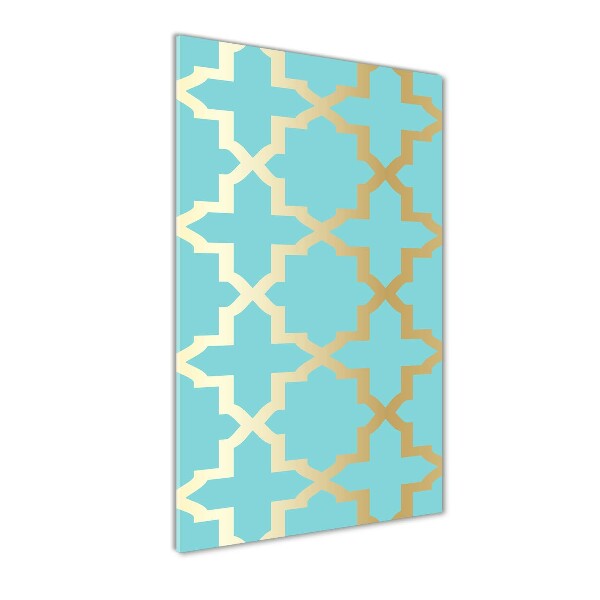 Modernes Acrylbild vertikal Arabisches Muster