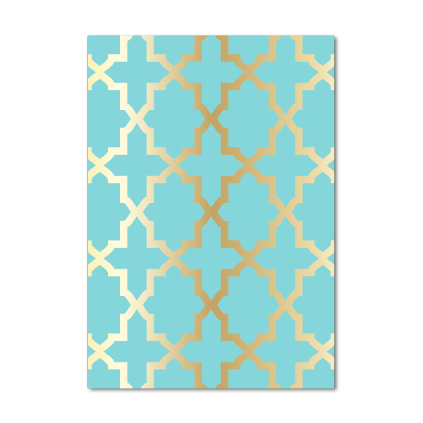 Modernes Acrylbild vertikal Arabisches Muster