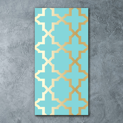 Modernes Acrylbild vertikal Arabisches Muster