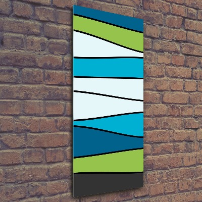 Acrylbild vertikal Bunte Streifen