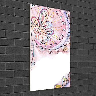 Bild auf Acrylglas vertikal Abstraktes Muster