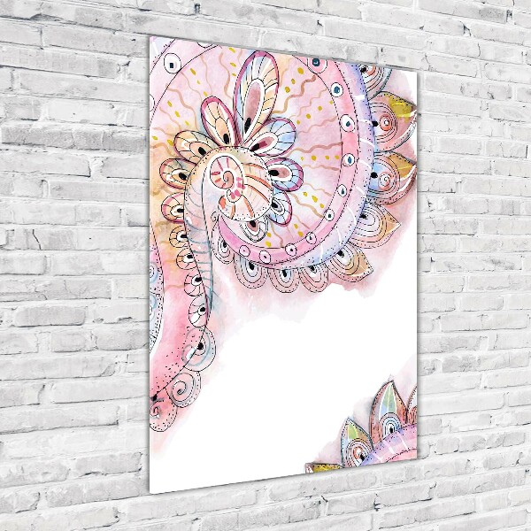 Bild auf Acrylglas vertikal Abstraktes Muster