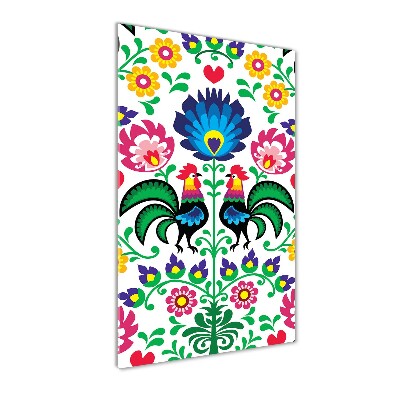 Modernes Acrylbild vertikal Ethnisches Muster