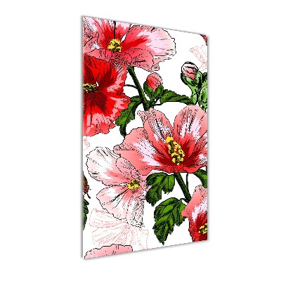 Bild auf Acrylglas vertikal Hibiskus