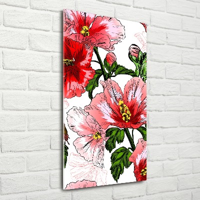 Bild auf Acrylglas vertikal Hibiskus