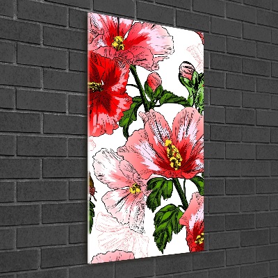 Bild auf Acrylglas vertikal Hibiskus
