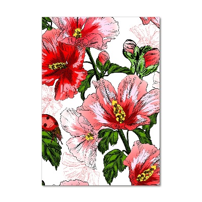 Bild auf Acrylglas vertikal Hibiskus