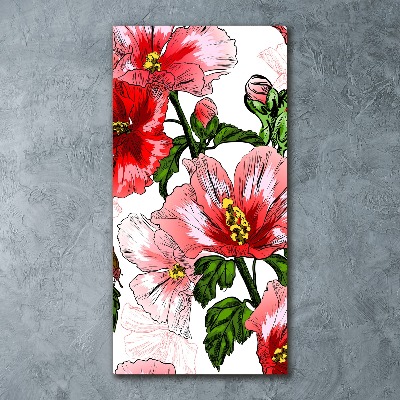 Bild auf Acrylglas vertikal Hibiskus