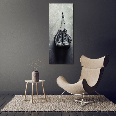 Modernes Acrylbild vertikal Boxhandschuhe