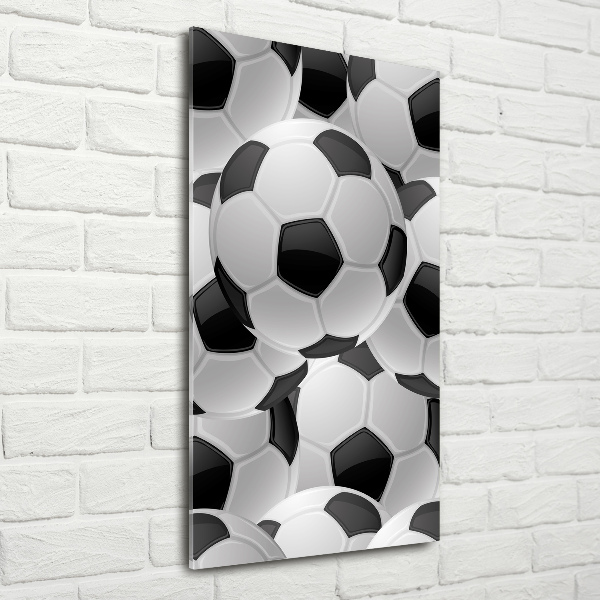 Acrylbild vertikal Fußball