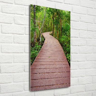 Plexiglasbilder vertikal Dschungelpfad