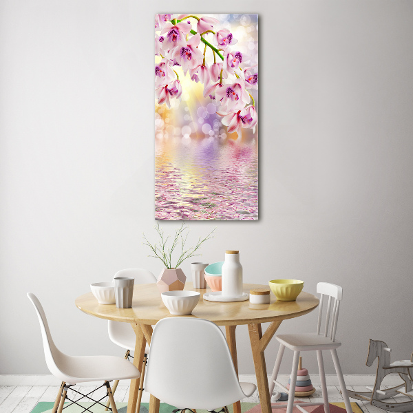 Bild auf Acrylglas vertikal Orchidee