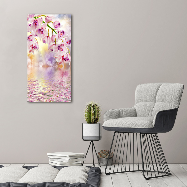 Bild auf Acrylglas vertikal Orchidee