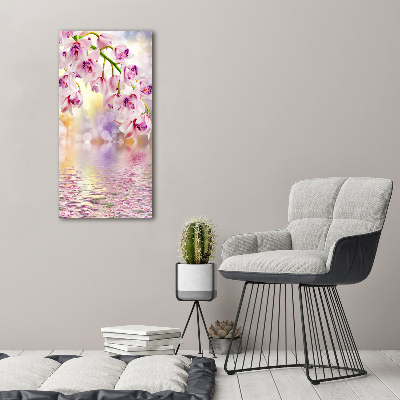 Bild auf Acrylglas vertikal Orchidee