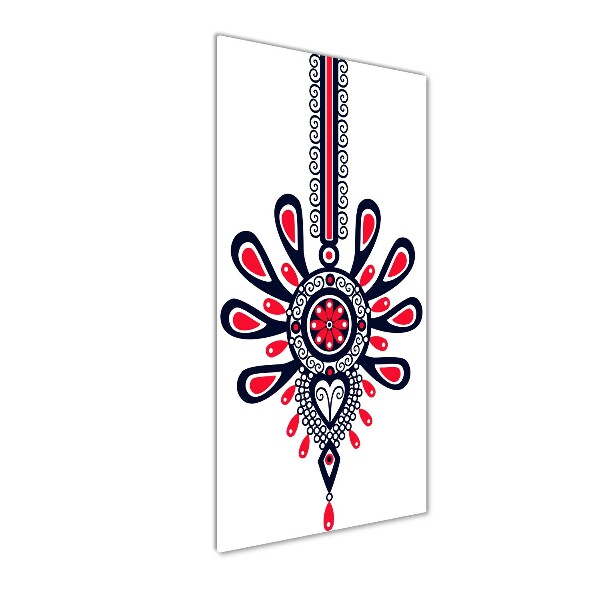 Acrylbild vertikal Polnisches Volksmuster