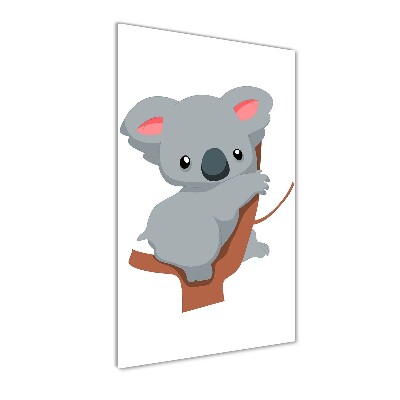 Acrylbild vertikal Panda auf einem Baum