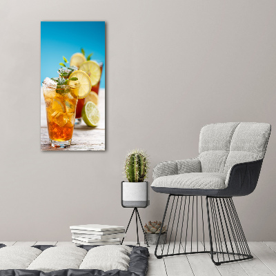 Bild auf Acrylglas vertikal Eistee