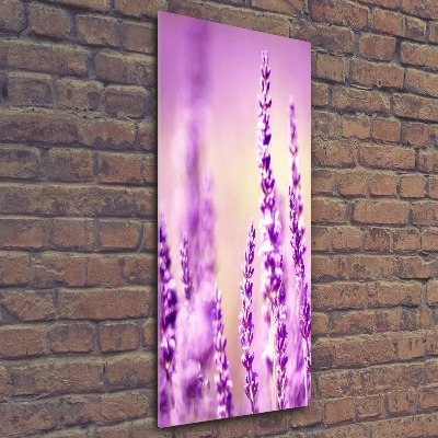 Modernes Acrylbild vertikal Lavendel