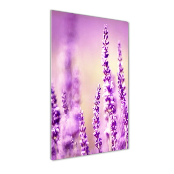 Modernes Acrylbild vertikal Lavendel