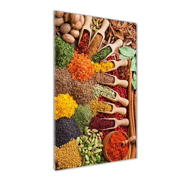 Modernes Acrylbild vertikal Gewürze