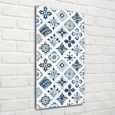 Plexiglasbilder vertikal Blumenmuster