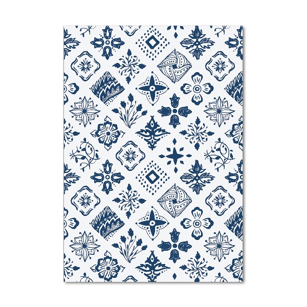 Plexiglasbilder vertikal Blumenmuster