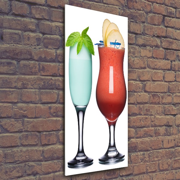 Bild auf Acrylglas vertikal Farbenfrohe Cocktails