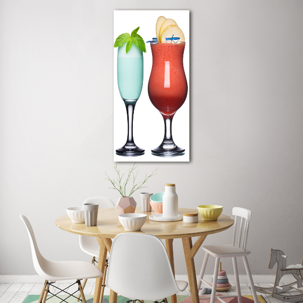 Bild auf Acrylglas vertikal Farbenfrohe Cocktails