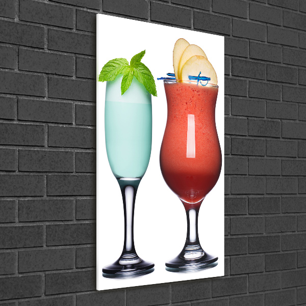 Bild auf Acrylglas vertikal Farbenfrohe Cocktails