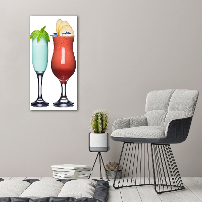 Bild auf Acrylglas vertikal Farbenfrohe Cocktails
