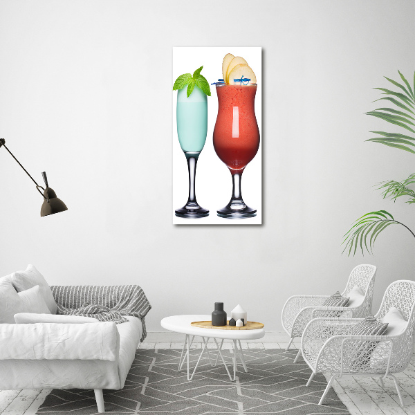 Bild auf Acrylglas vertikal Farbenfrohe Cocktails