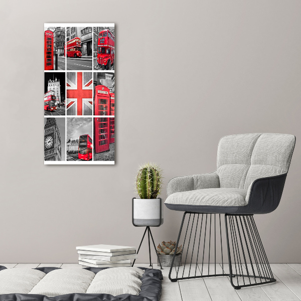 Modernes Acrylbild vertikal London College