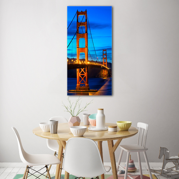 Acrylbild vertikal San Francisco Brücke