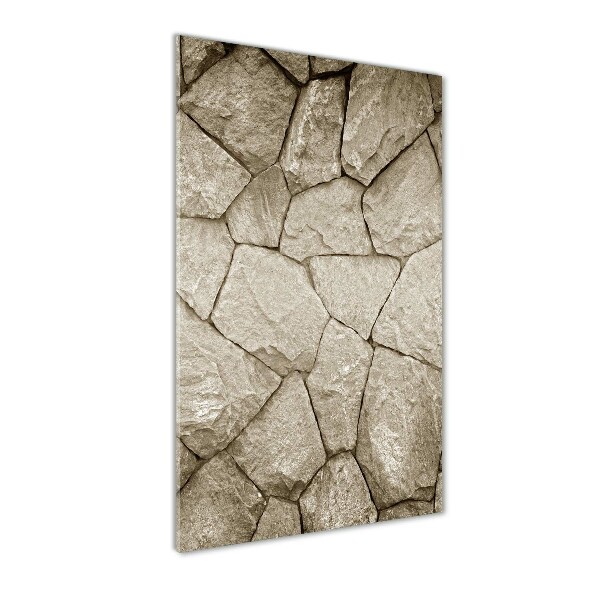 Bild auf Acrylglas vertikal Steinmauer