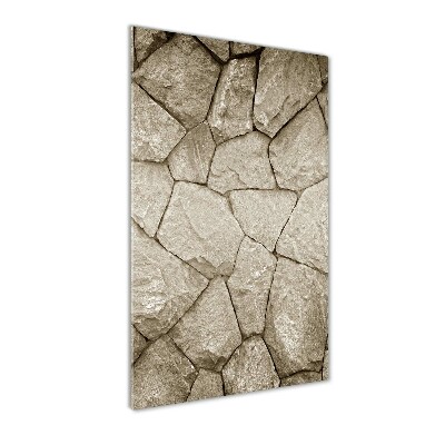 Bild auf Acrylglas vertikal Steinmauer