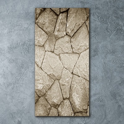 Bild auf Acrylglas vertikal Steinmauer