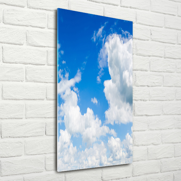 Bild auf Acrylglas vertikal Wolken am Himmel
