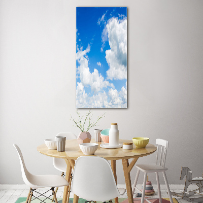 Bild auf Acrylglas vertikal Wolken am Himmel