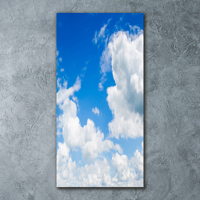 Bild auf Acrylglas vertikal Wolken am Himmel